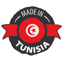 Sello de autenticidad Made in Tunisia para productos de bebé, ideal para garantizar calidad y seguridad. Disponible en chupete-b