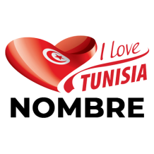 Chupete I love Tunisia versión 3, ideal para mostrar amor por Túnez en cada chupeteo. Disponible en chupete-bebe.com.