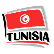 Bandera Tunisia arte 1, un diseño encantador para complementar los artículos de tu bebé en chupete-bebe.com.