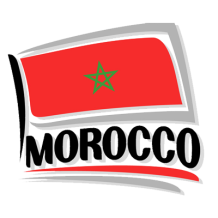 Bandera Morocco modelo 1, ideal para personalizar artículos de bebé en chupete-bebe.com. Dale estilo único a su look.