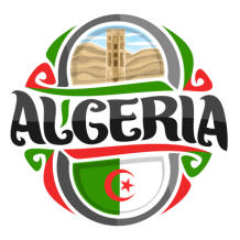 Banderia Algeria arte 2, un diseño único y colorido ideal para los productos de tu bebé. Visita chupete-bebe.com.