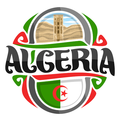 Banderia Algeria arte 2, un diseño único y colorido ideal para los productos de tu bebé. Visita chupete-bebe.com.