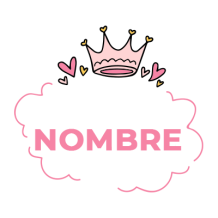 Corazón de burbuja de corona rosa, un detalle encantador para el estilo de tu bebé. Ideal para completar su look.