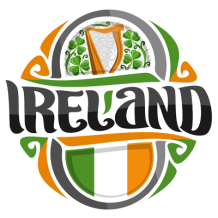 Chupete Flag Ireland, ideal para tu bebé. Diseño atractivo y divertido para acompañar sus momentos de calma.