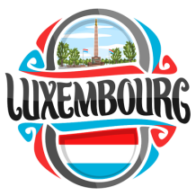 Chupete Flag Luxembourg, ideal para bebés. Diseño atractivo y cómodo que combina estilo y funcionalidad. Perfecto para tu pequeñ