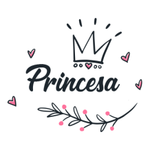 Diseño encantador \"Princesa heredera negra\", ideal para accesorios de bebé en chupete-bebe.com.