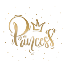 Princesa Heredera dorada: un toque elegante y divertido para los artículos de tu bebé. Ideal para chupetes y accesorios.