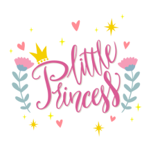 Diseño encantador \"My little princess\" modelo-8, ideal para accesorios de bebés en chupete-bebe.com.