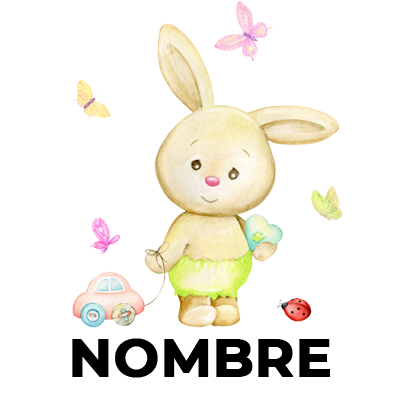 Coche de conejo mariposa: un encantador diseño para alegrar el paseo de tu bebé. Perfecto para combinar con otros accesorios.