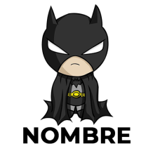 Logo de Batman para bebés, ideal para bodis y accesorios. Dale un toque divertido y heroico a su guardarropa.