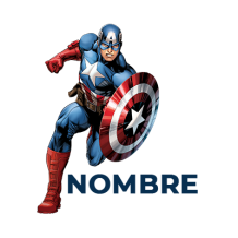 Chupete Captain America arte-1, ideal para que tu bebé lleve su héroe favorito a todas partes. Disponible en chupete-bebe.com.