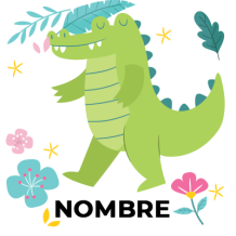 Cocodrilo, un adorable diseño ideal para body, baberos y más en chupete-bebe.com. ¡Dale un toque divertido a tu bebé!