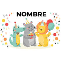 Fiesta de cumpleaños: adorables amigos listos para celebrar en la mejor fiesta para tu bebé. Descúbrelo en chupete-bebe.com.