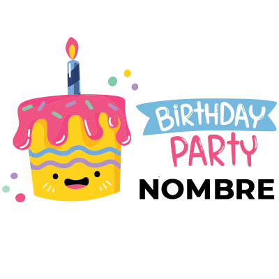 Cumpleaños feliz para tu pequeño con el diseño alegre de Birthday Party en accesorios adorables. Ideal para su celebración.