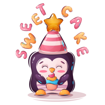 Divertido diseño de Animales Divertidos Sweet Cake, ideal para accesorios de bebé en chupete-bebe.com.