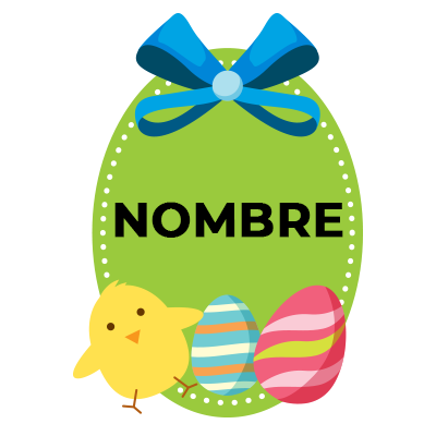 Huevo de Pascua modelo-3, ideal para regalar a los más pequeños. Arte divertido y colorido para alegrar la celebración.