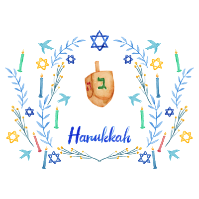 Hanoukkia modelo-3, ideal para bebés. Un toque festivo y tierno para celebrar con amor en chupete-bebe.com.