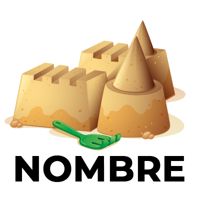 Juguete castillo de arena, ideal para que los bebés jueguen y desarrollen su creatividad y habilidades motrices.