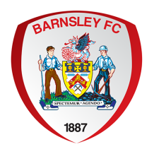 Escudo de Barnsley Football Club, ideal para artículos de bebé como bodis y baberos en chupete-bebe.com.