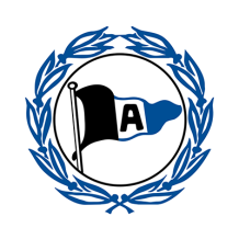 Logo del DSC Arminia Bielefeld, ideal para artículos de bebé con estilo deportivo. Encuentra más en chupete-bebe.com.