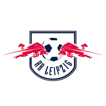 Logo de RasenBallsport Leipzig, ideal para los pequeños fanáticos del fútbol. Perfecto para artículos de bebé en chupete-bebe.co