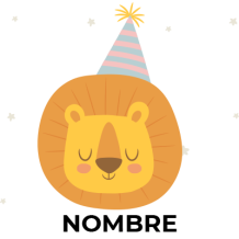 León de cumpleaños, un adorable compañero para celebrar los primeros años de tu bebé. Ideal para su simpática fiesta.