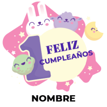 Un año de alegría con este divertido diseño de cumpleaños, ideal para celebrar a tu pequeño. Descúbrelo en chupete-bebe.com.