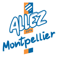 Chupete Montpellier Hérault sport club, ideal para bebés aficionados al fútbol. Encuentra lo mejor en chupete-bebe.com.