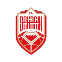 Escudo del equipo nacional de fútbol de Baréin, ideal para artículos de bebé como bodis y baberos. Disponible en chupete-bebe.co