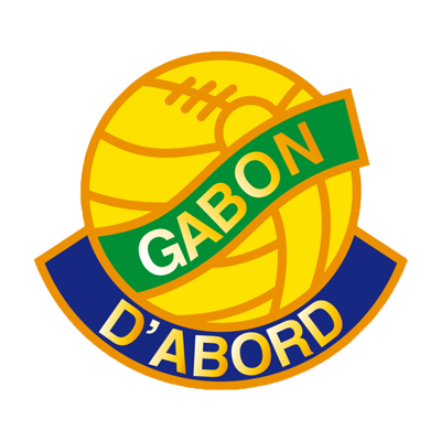 Logo de la selección nacional de fútbol de Gabón, ideal para artículos de bebé con estilo deportivo. Disponible en chupete-bebe.