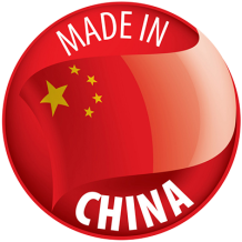 Etiqueta de producto para bebés, hecho en China, ideal para chupetes y accesorios en chupete-bebe.com.