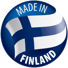 Producto para bebé Made in FINLAND, ideal para chupetes y accesorios. Diseño seguro y de calidad para tu pequeño.