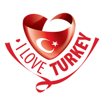 I Love Turkey: diseño adorable para artículos de bebé, perfecto para mostrar amor y estilo en cada detalle.