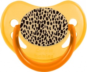 Leopardo naranja: Lollipop Physiologique-chupete-bebe.com