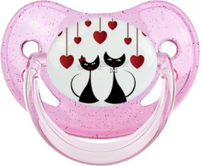Gatos - Corazones: Lollipop Physiologique-chupete-bebe.com