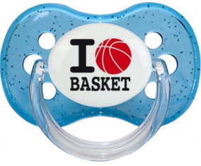 Chupete I love basket estilo1 Chupete Cereza personnalisée