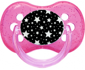Estrella blanca sobre fondo negro: Lollipop Cerise-chupete-bebe.com